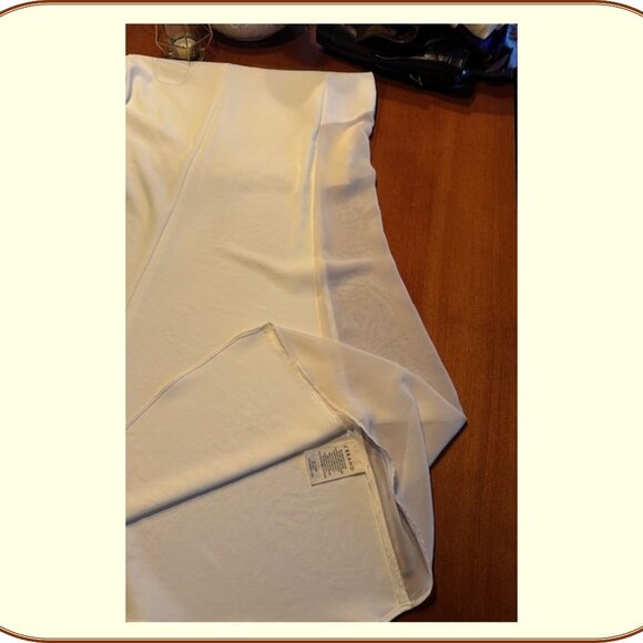 J Brand Full Length Designer Skirt with Sheer Side Panels - Picture 2 of 3